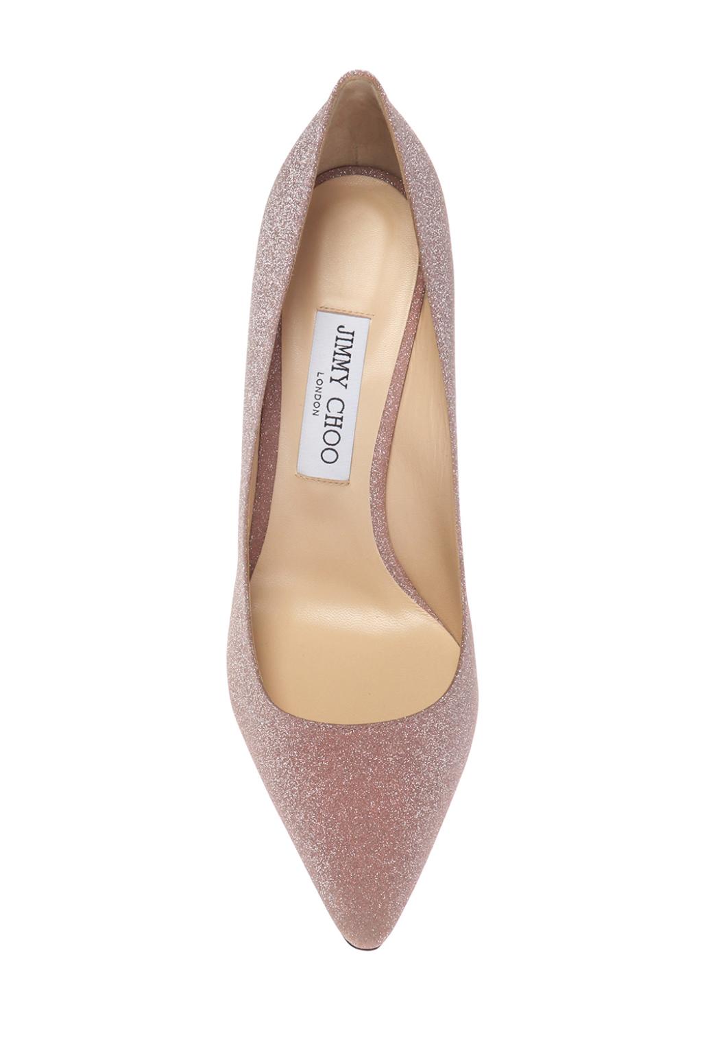 jimmy choo romy glitter pink